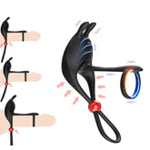 BDStyle Remote Control 7 Functions Adjustable Penis Ring - - Vibrating Cock Rings